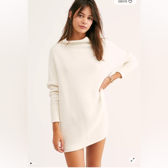 Free People Ottoman Cream Cowl Neck Sweater - Picture 2 of 8